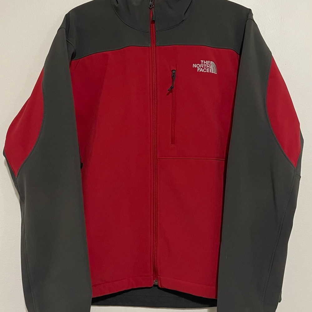 The North Face Men's Performance Jacket in Red and Gray